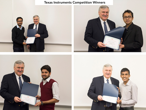 Fall 2017 Texas Instruments Analytics Challenge Winners
